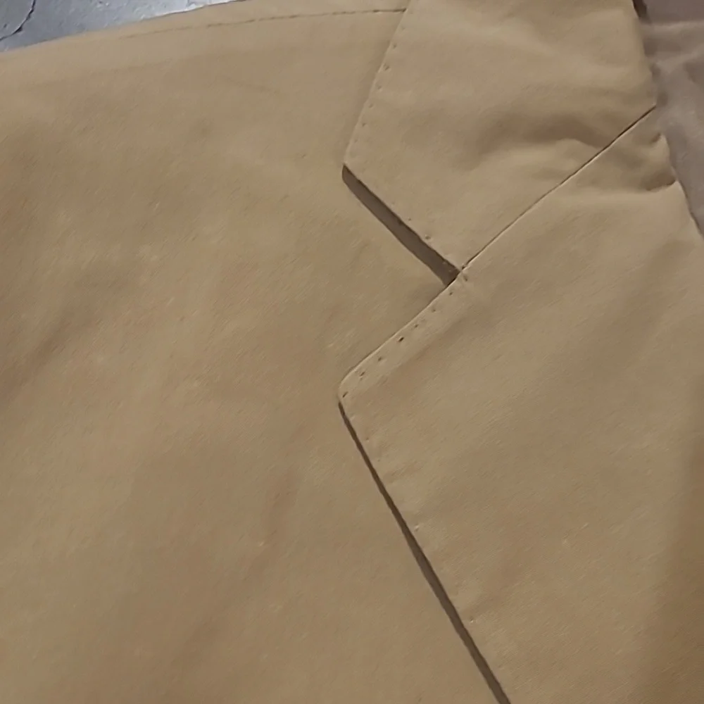 POLO BY RALPH LAUREN TAN 100% COTTON SPORT COAT BLAZER MADE IN ITALY - Picture 6 of 14